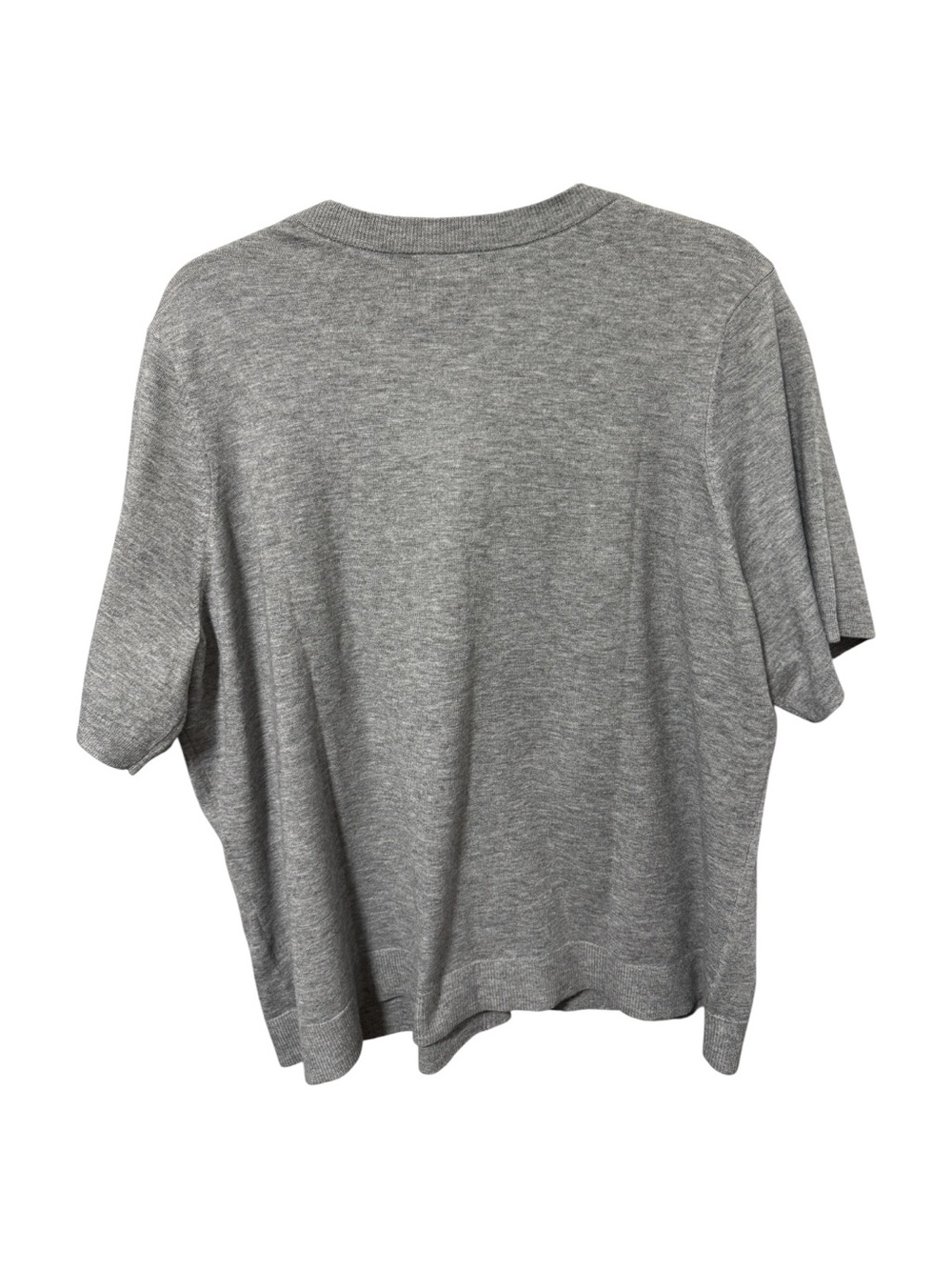 Reitmans Gray Ribbed-Neck Knit Top - Picture 6 of 7